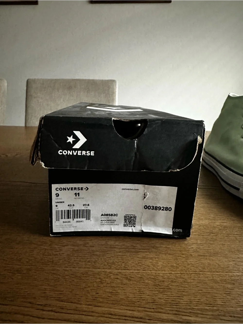 Converse High Top Sneakers Light Green with White